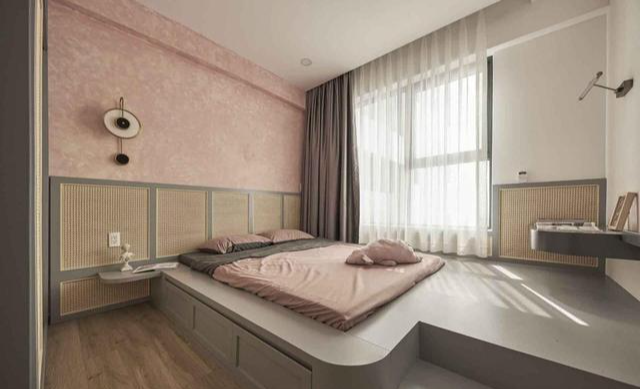 45㎡房子不大,装修却很到位!2间卧室都“不买床”,太会布置了