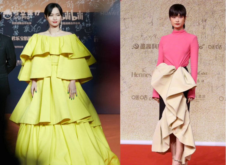 迪丽热巴|这些年,金鸡百花红毯,上的亮点:美女千帆过,“妖怪”出没多