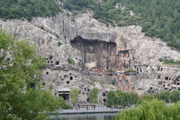 龙门石窟|洛阳龙门石窟、洛阳天穿石地貌三处景点，中国人口却不是很小。