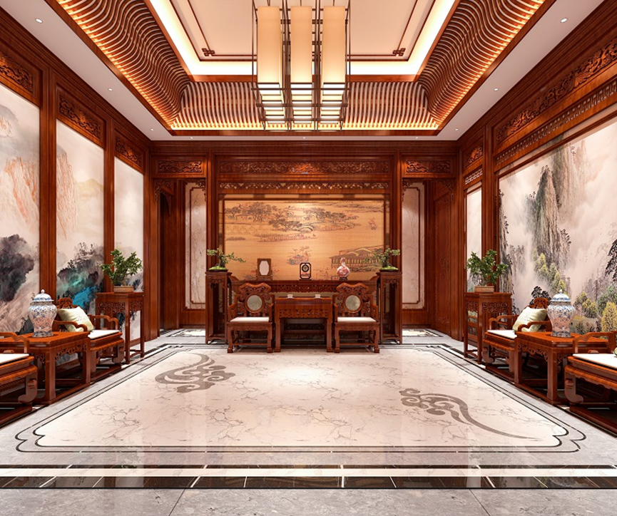 客厅吊顶这样设计,简直美爆了。