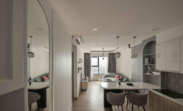 45㎡房子不大,装修却很到位!2间卧室都“不买床”,太会布置了