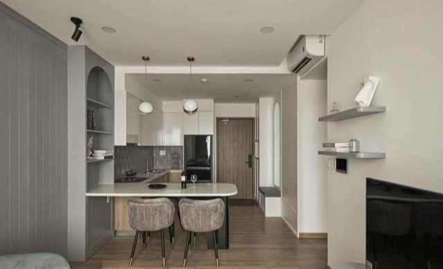 45㎡房子不大,装修却很到位!2间卧室都“不买床”,太会布置了