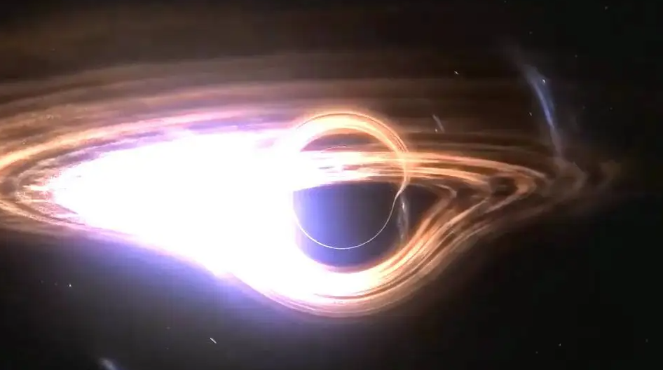 距地球2。3亿光年:发生了可怕事情。星系中心黑洞,被某力量移动