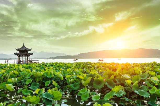 草原|西湖边的龙井看潮亭,原来是古镇的一个名景