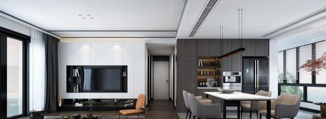 客厅餐厅一体如何设计看起来大气?