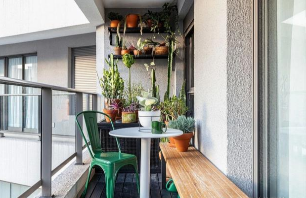 48㎡全能小户，成本低又实用，阳台变身空中花园，真是人间理想！