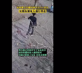 真没有50万!男子拿不出天价彩礼,女友被殴打强行塞车里带走!