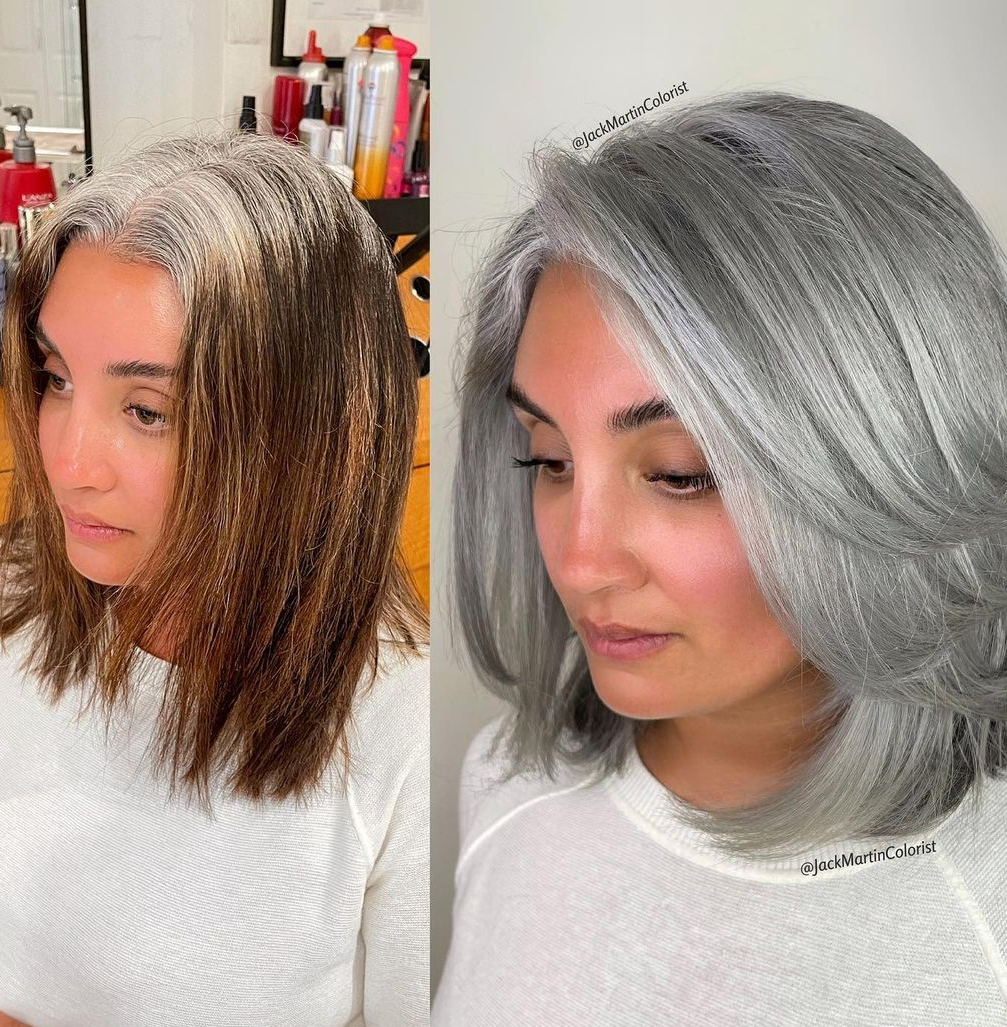 黄瓜 发型选对，堪比换脸，白发大姐也能大变样