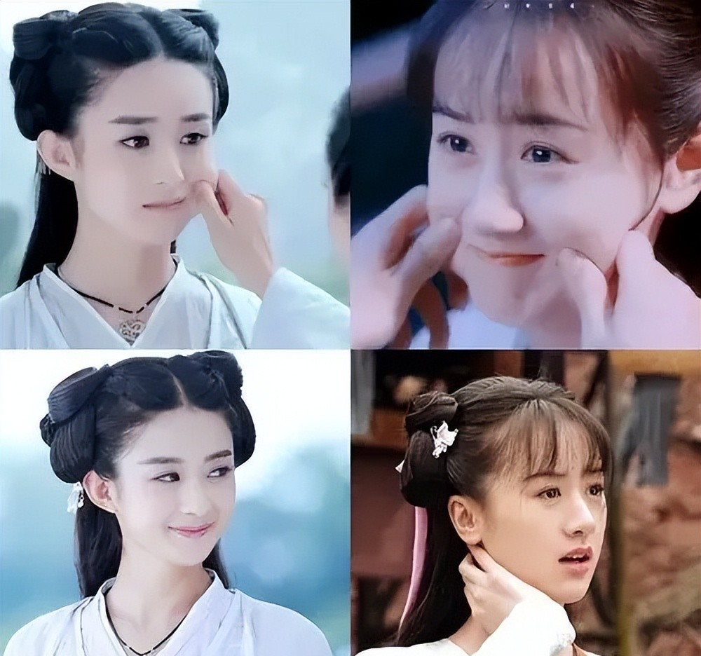 霍思燕|当红小花撞脸赵丽颖，从妆容到衣服，简直一模一样