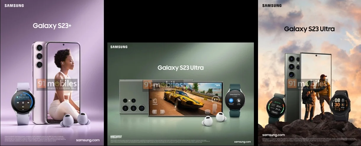 三星Galaxy S23系列宣传海报曝光,新增抹茶绿配色