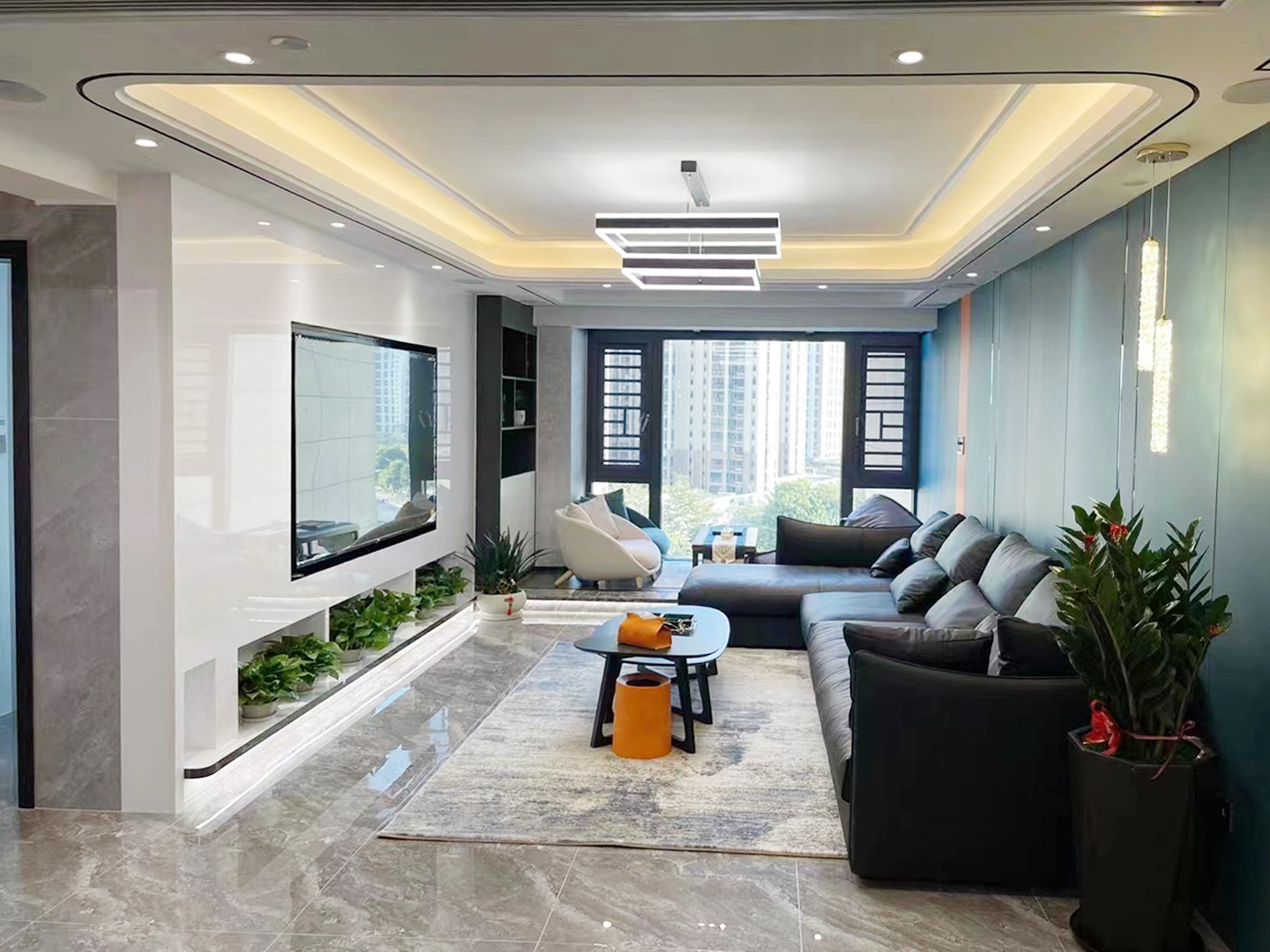 样板间|简约四居室，色调淡雅且灵动，为空间每一角落增添惊喜！