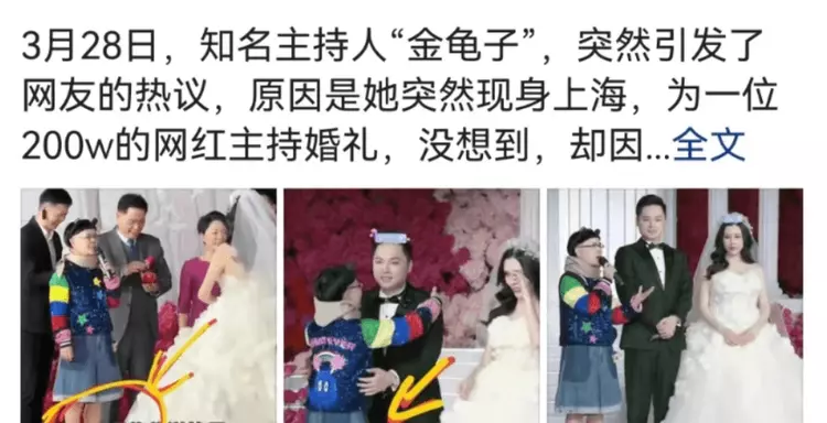 央视|央视“金龟子”给网红做婚宴主持,网友嘲笑:太掉价了