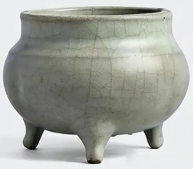 官窑|贾宝国一真一假说瓷器(X121-仿宋官窑香炉)