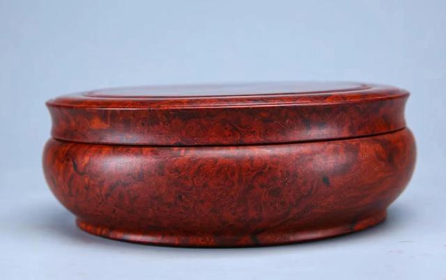 小叶紫檀|纹如火，瘤疤生！小叶紫檀满瘤疤聚宝罐/首饰盒