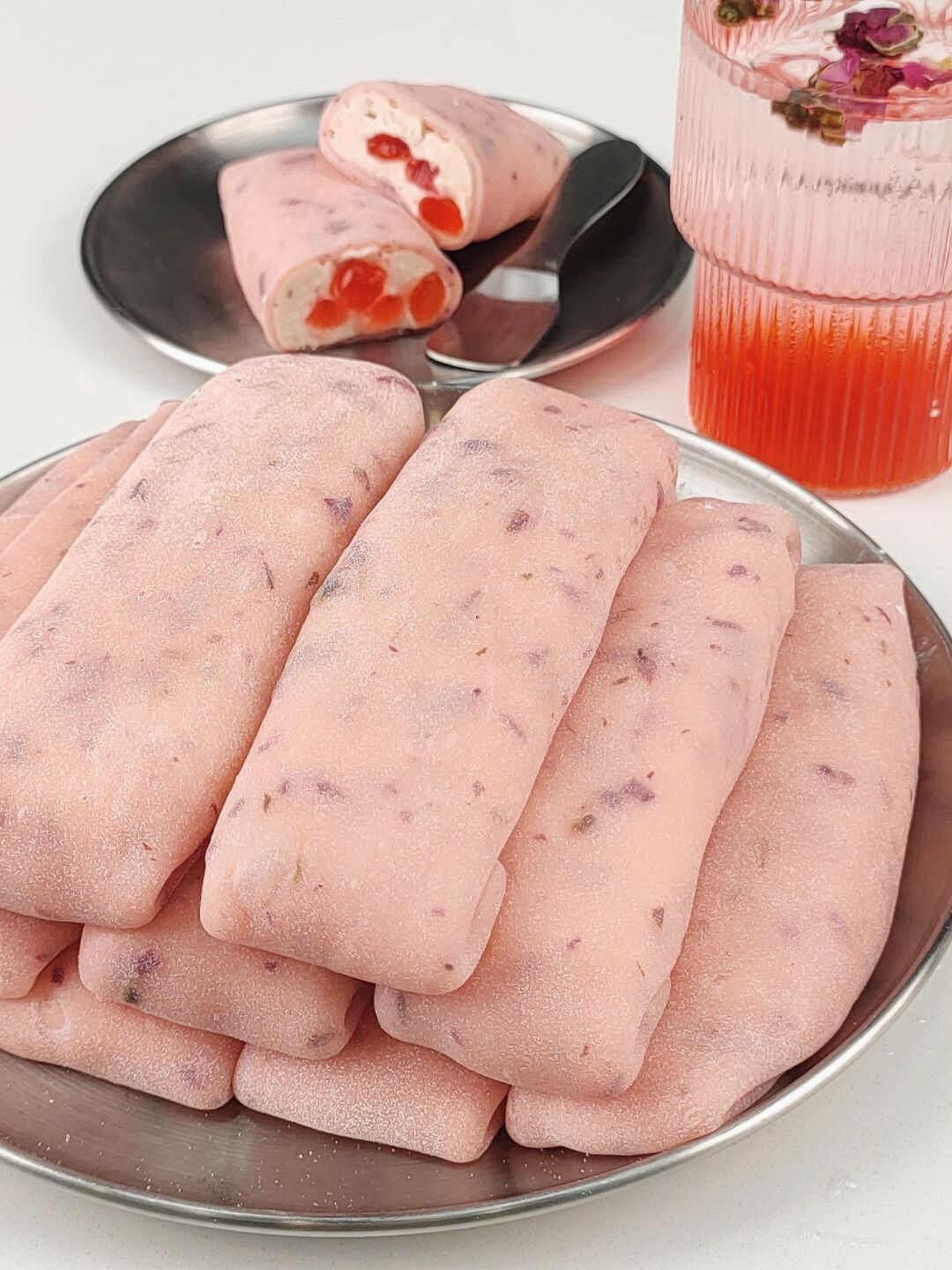 奶酪|糯叽叽的玫瑰啵啵奶酪麻薯条，香甜可口，一口下去还拉丝