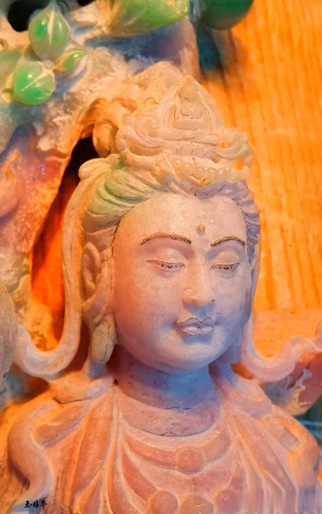 翡翠|千万级翡翠观音,翡翠牛人经典返工力作!