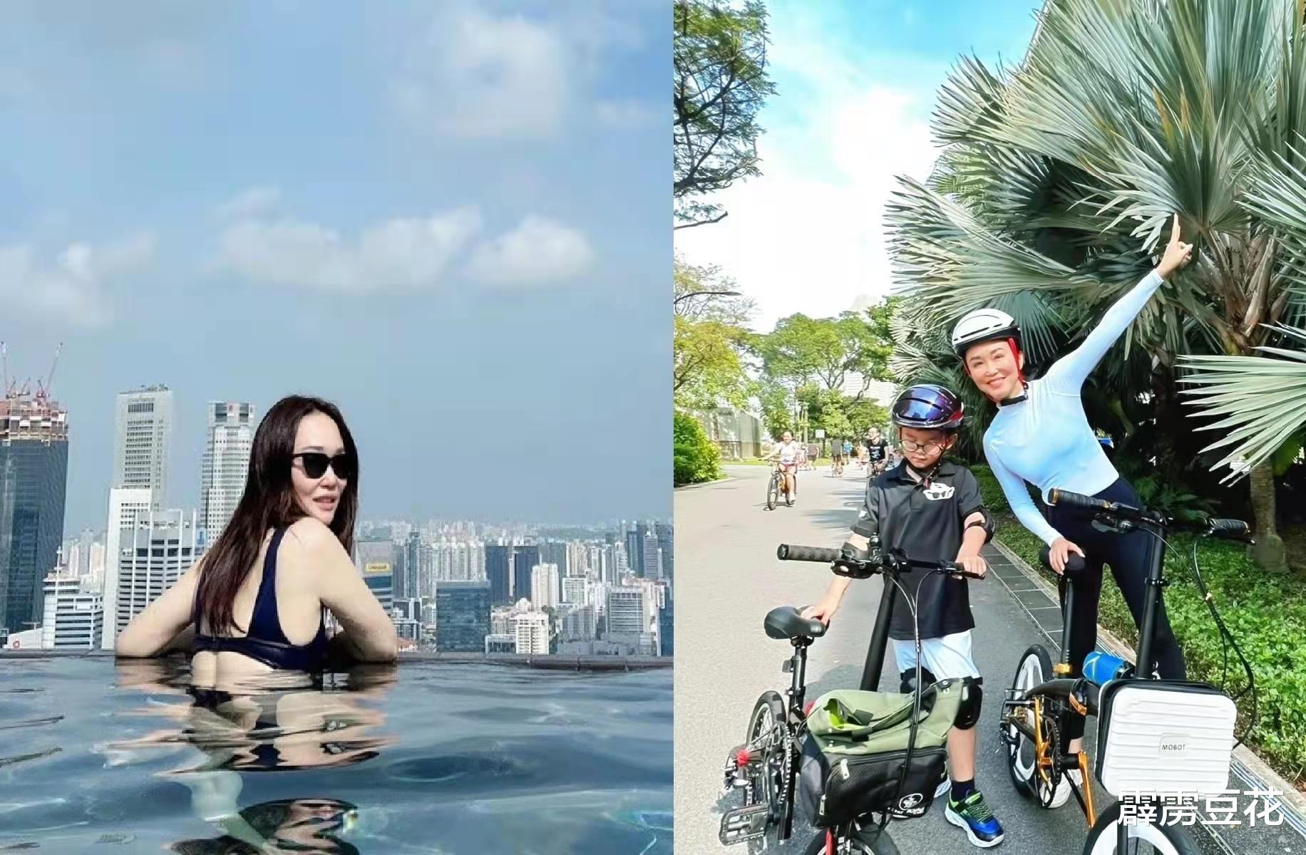 范文芳|52岁范文芳穿泳衣出镜,体型白嫩亲吻老公,曾演小龙女气质清冷