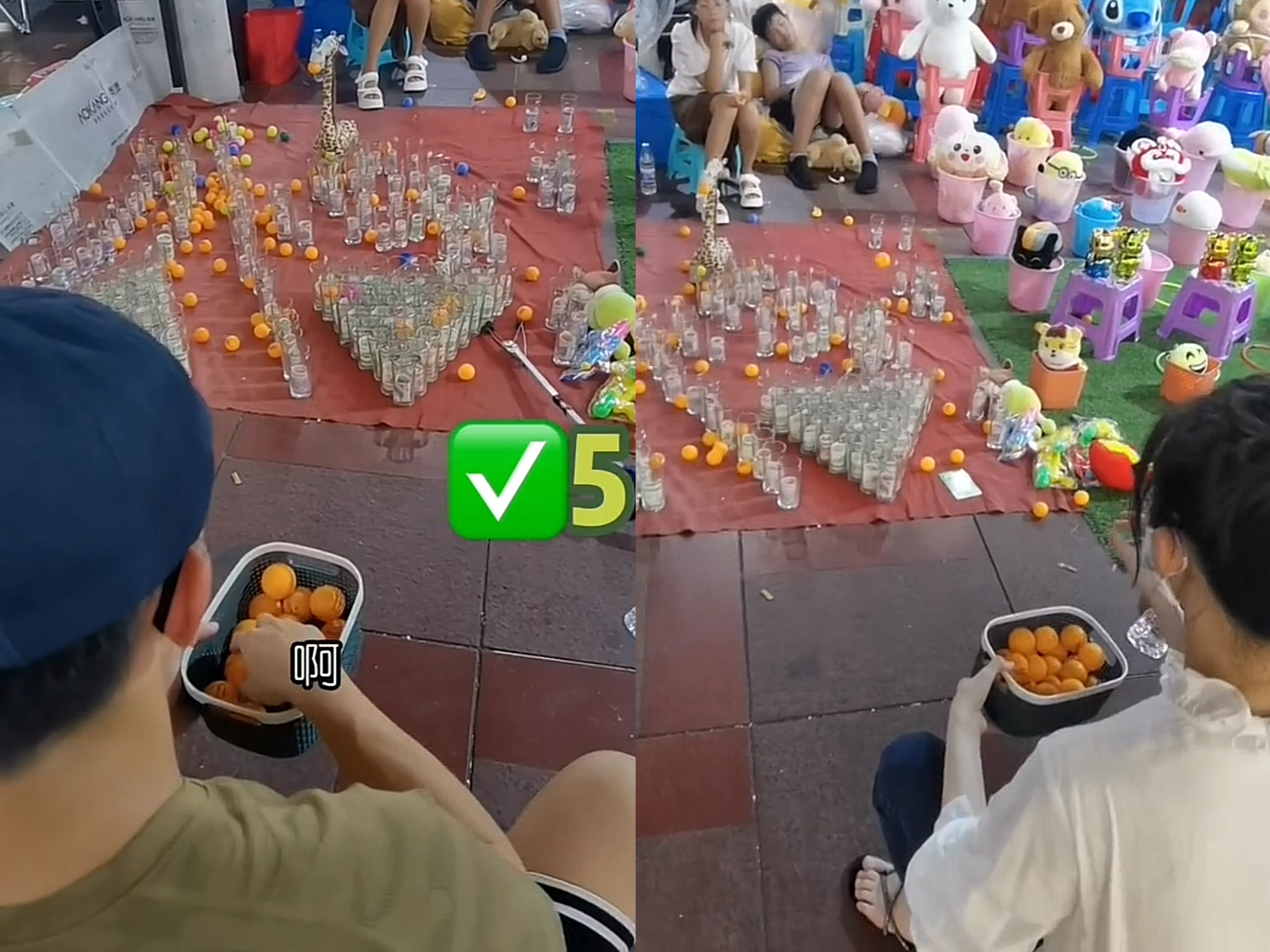 苗苗穿拖鞋逛夜市,在地摊上给儿女挑选玩具!郑恺嫌弃:我不想要