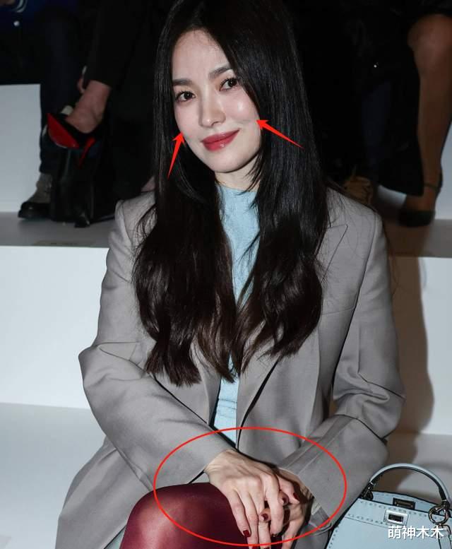 43岁宋慧乔生图没韩味,苹果肌肿胀太显老,手部皮肤符合实际年龄