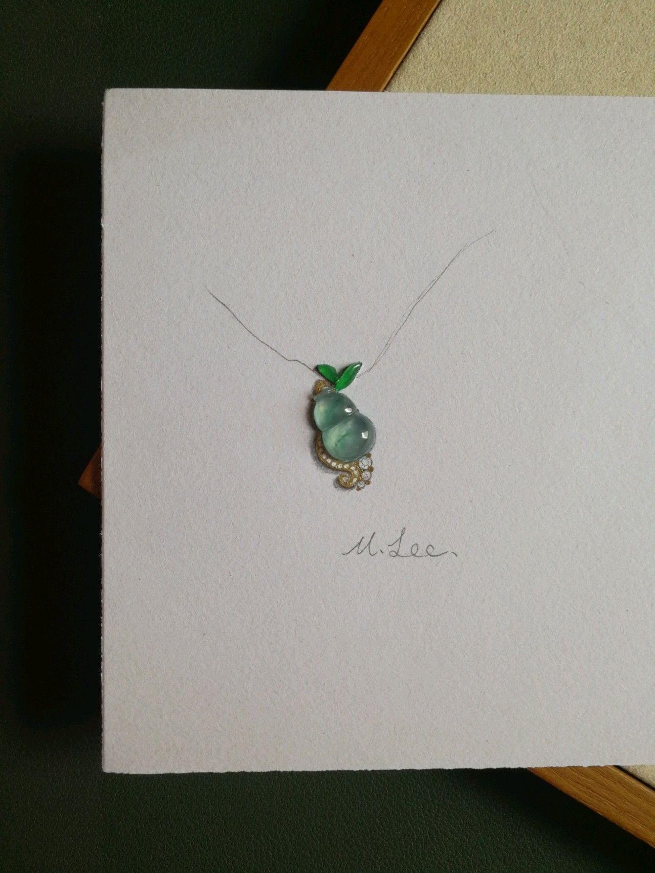 玻璃种漂彩小葫芦——翡翠入门的首选