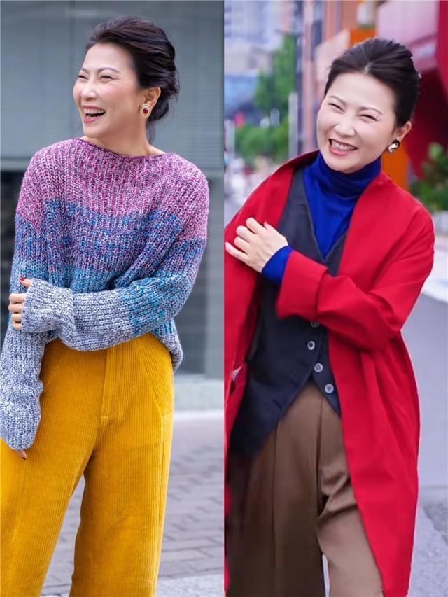 中年女人放任老态的体现：留长发、烫小卷、穿打底裤，油腻感十足