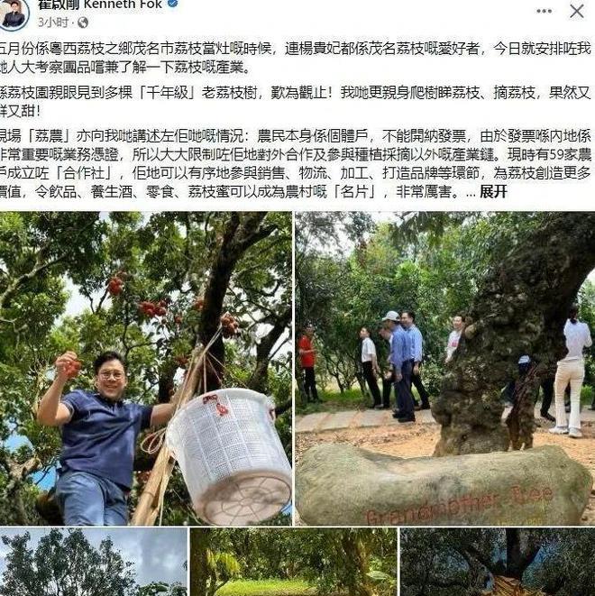 |正式上任,总局官宣霍启刚新岗位,亮相广东,郭晶晶发声助阵