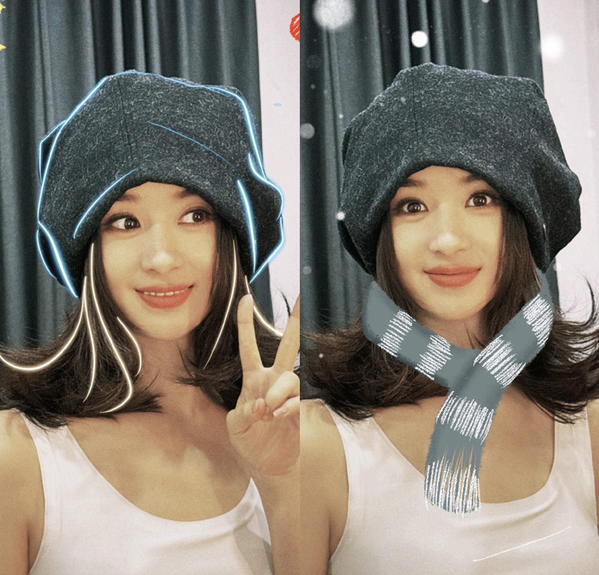 氛围感满满 赵丽颖圣诞营业照