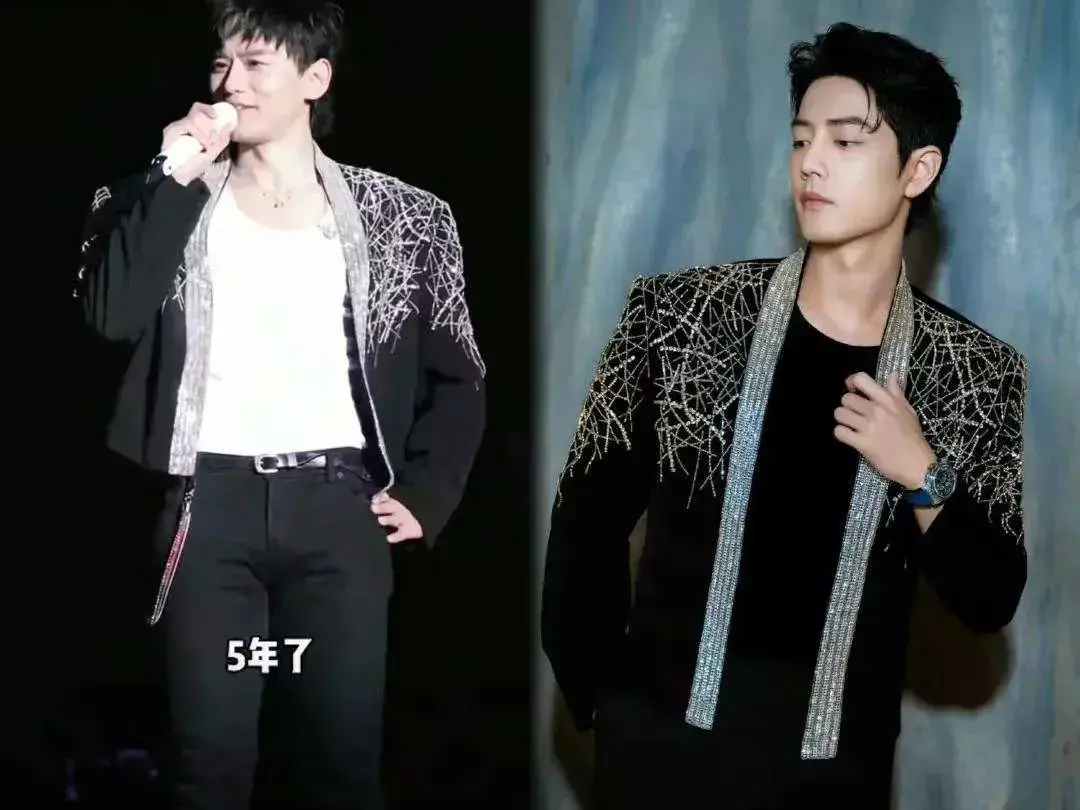 赵丽颖张杰合影被群嘲,露脐装穿搭土气,美颜都遮不住疲惫