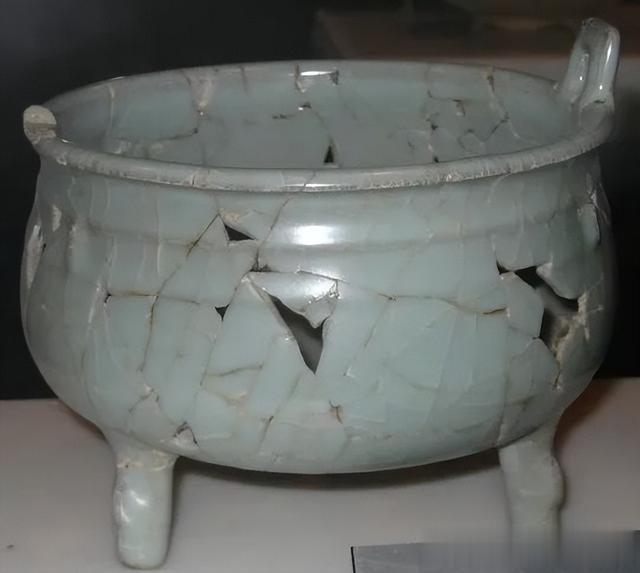 官窑|贾宝国一真一假说瓷器(X121-仿宋官窑香炉)