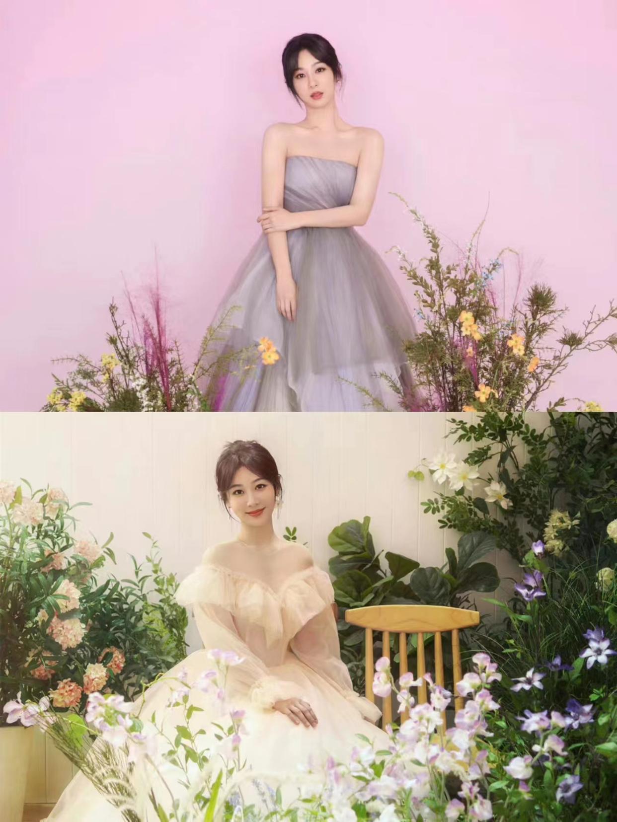 赵丽颖|女明星520营业照,赵丽颖对镜比心六连拍,周也酷飒风又酷又飒