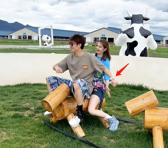 张丹峰带妻女出游，背起洪欣和女儿大笑，毕滢小腹隆起疑有新感情