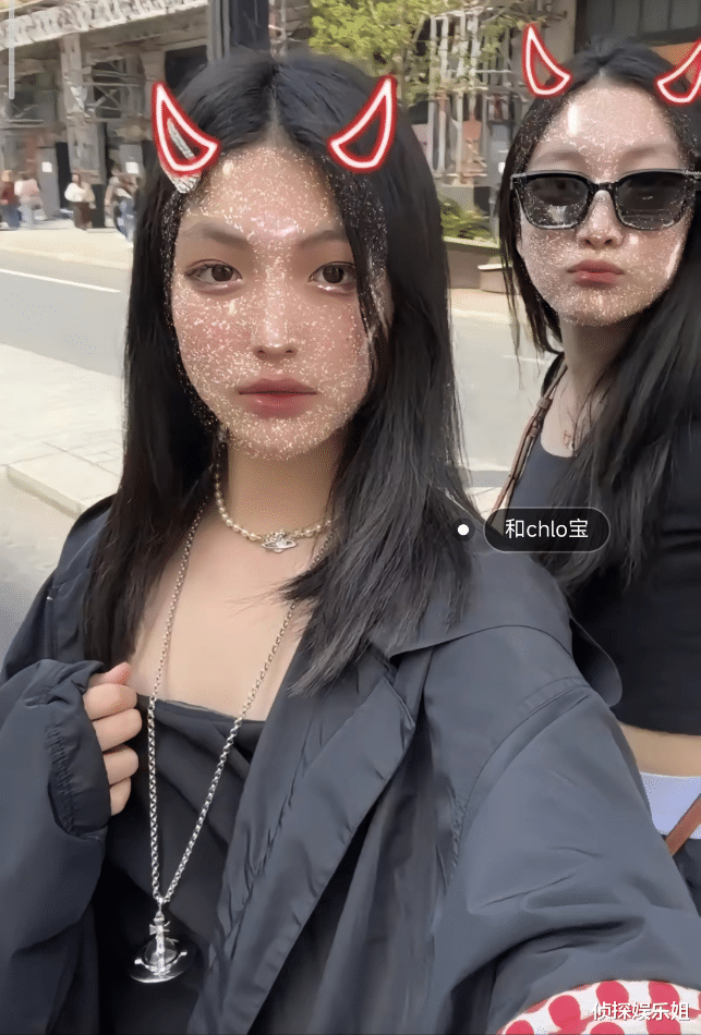 王诗龄|13岁王诗龄晒近照，与闺蜜出游玩“下衣失踪”，筷子腿超抢镜