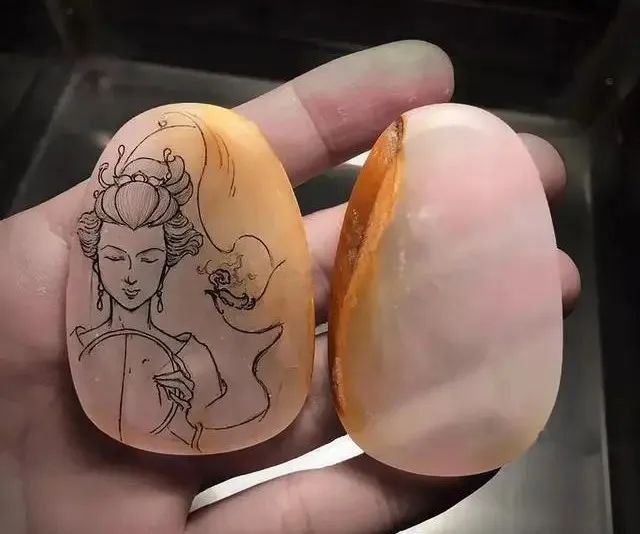 梅瓶|翡翠片料,巧雕成品意境太美啦