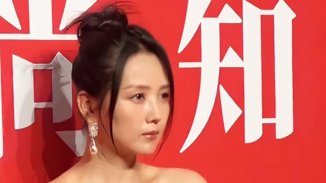 生图 何洁参加活动瘦出锁骨，红毯生图又瘦又美，晒写真笑言只修了一点