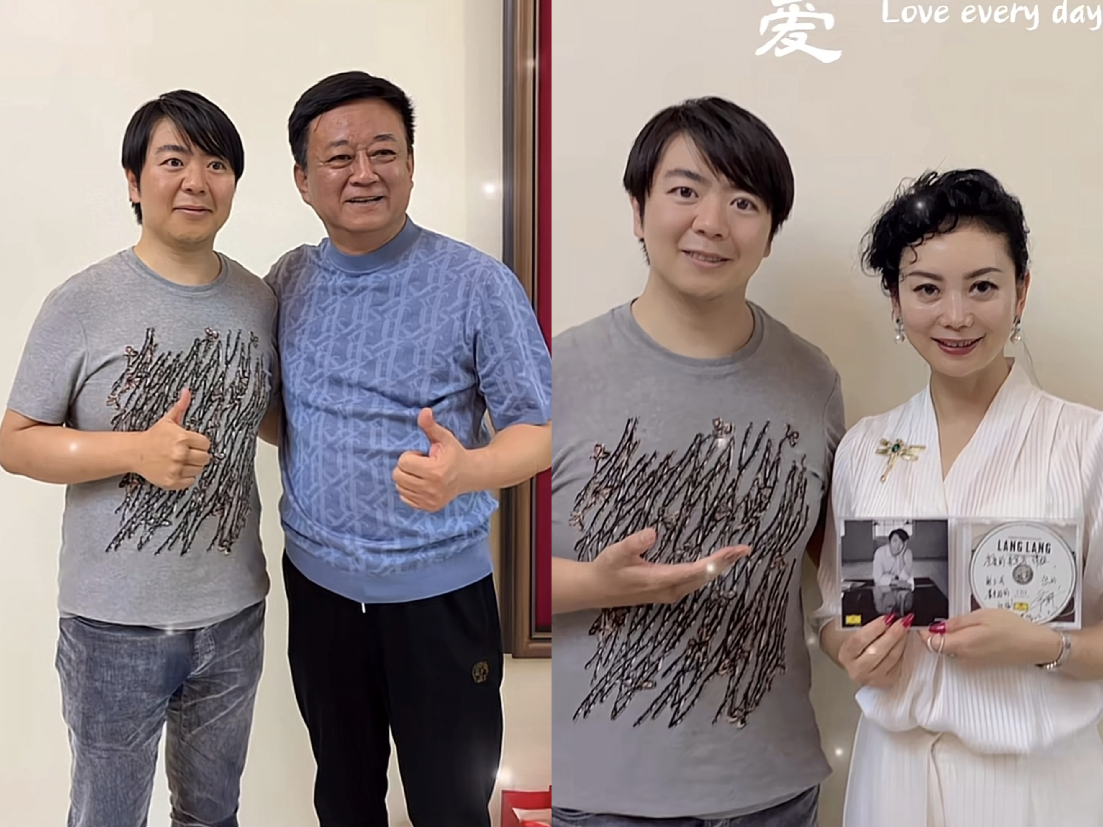 郎朗|郎朗晒全家福庆40岁生日,与德国岳父罕见同框,2岁儿子长得好高