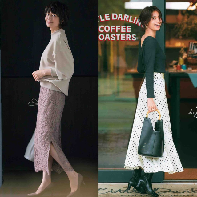 会打扮才不显老!给4、50岁女人的穿搭建议:发型微卷、半裙过膝