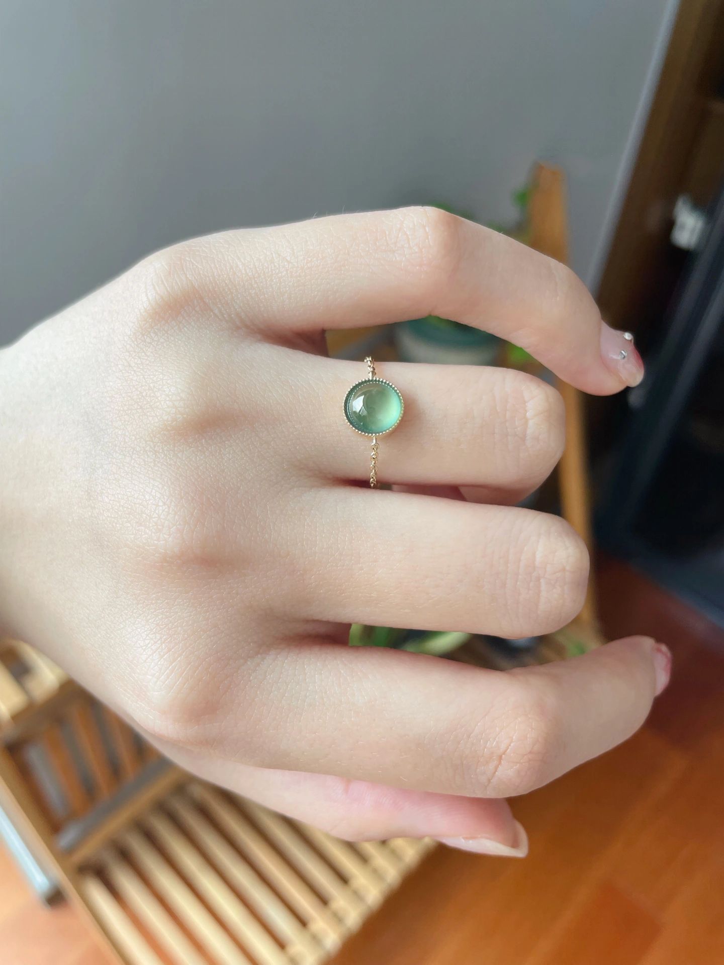 |夏日小清新,INS风翡翠戒指~