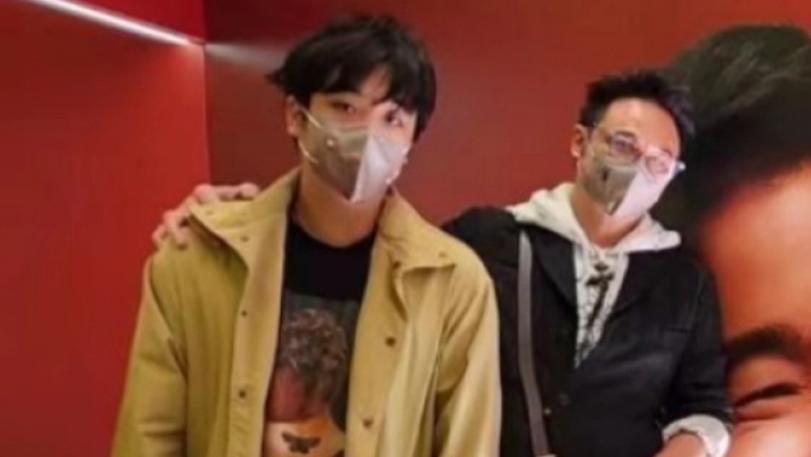 费曼|吴镇宇儿子晒父子合照！180斤费曼比爸高壮，频上热搜烫发耍帅