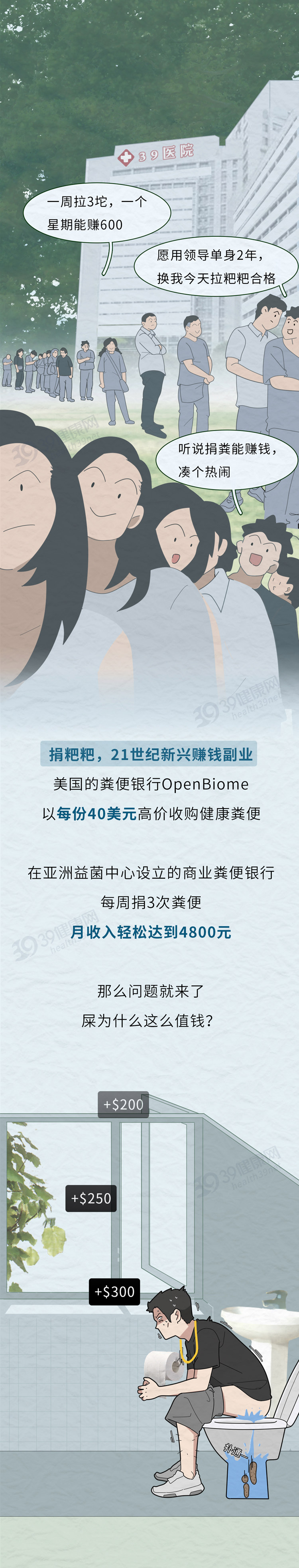 捐屎一次400元，每月能赚4800：原来大便治病，真的不是开玩笑