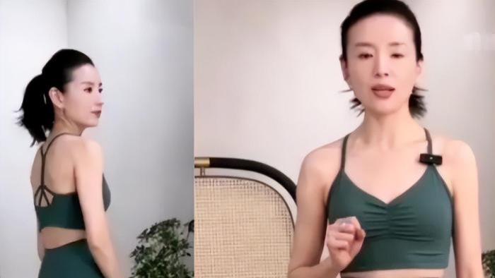 董洁反穿瑜伽裤直播被疑擦边？身材干瘪似老太婆，怕尴尬闪躲镜头！
