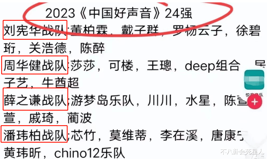 《好声音》又曝新内幕!导师出场费遭泄露,2023晋级选手已内定