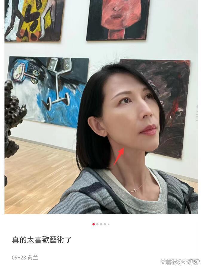 50岁蔡少芬迪士尼被偶遇，一身行头近4万，素颜比张晋年轻10岁！