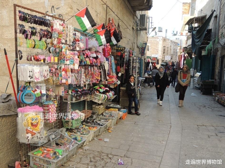 中老铁路|在巴勒斯坦逛商业街，看到这些店铺有点意外