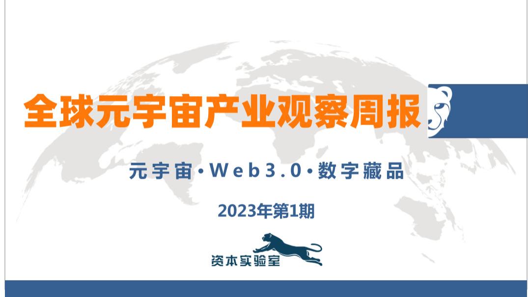 全球元宇宙产业观察周报（202301）