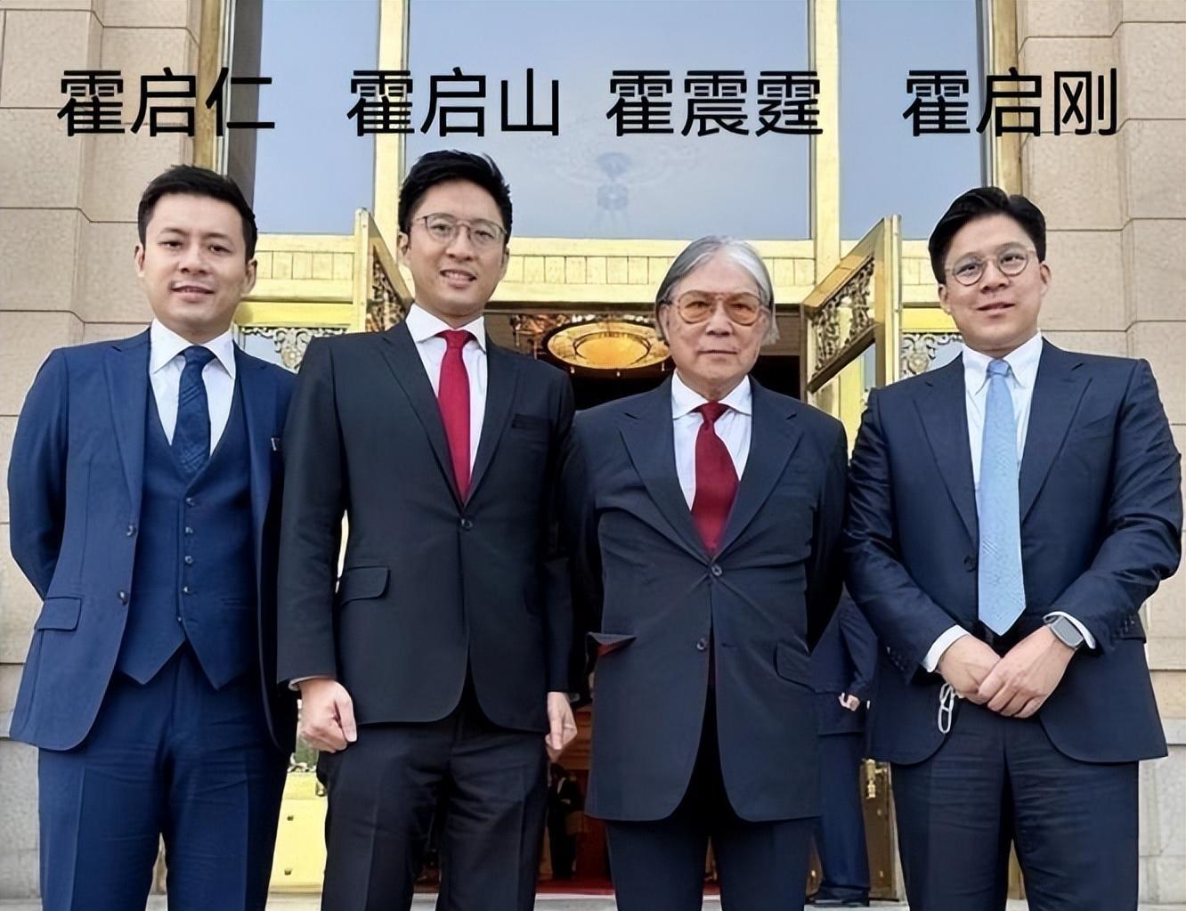 霍启刚|霍启刚晒全家福，5人吃一块小蛋糕太节俭