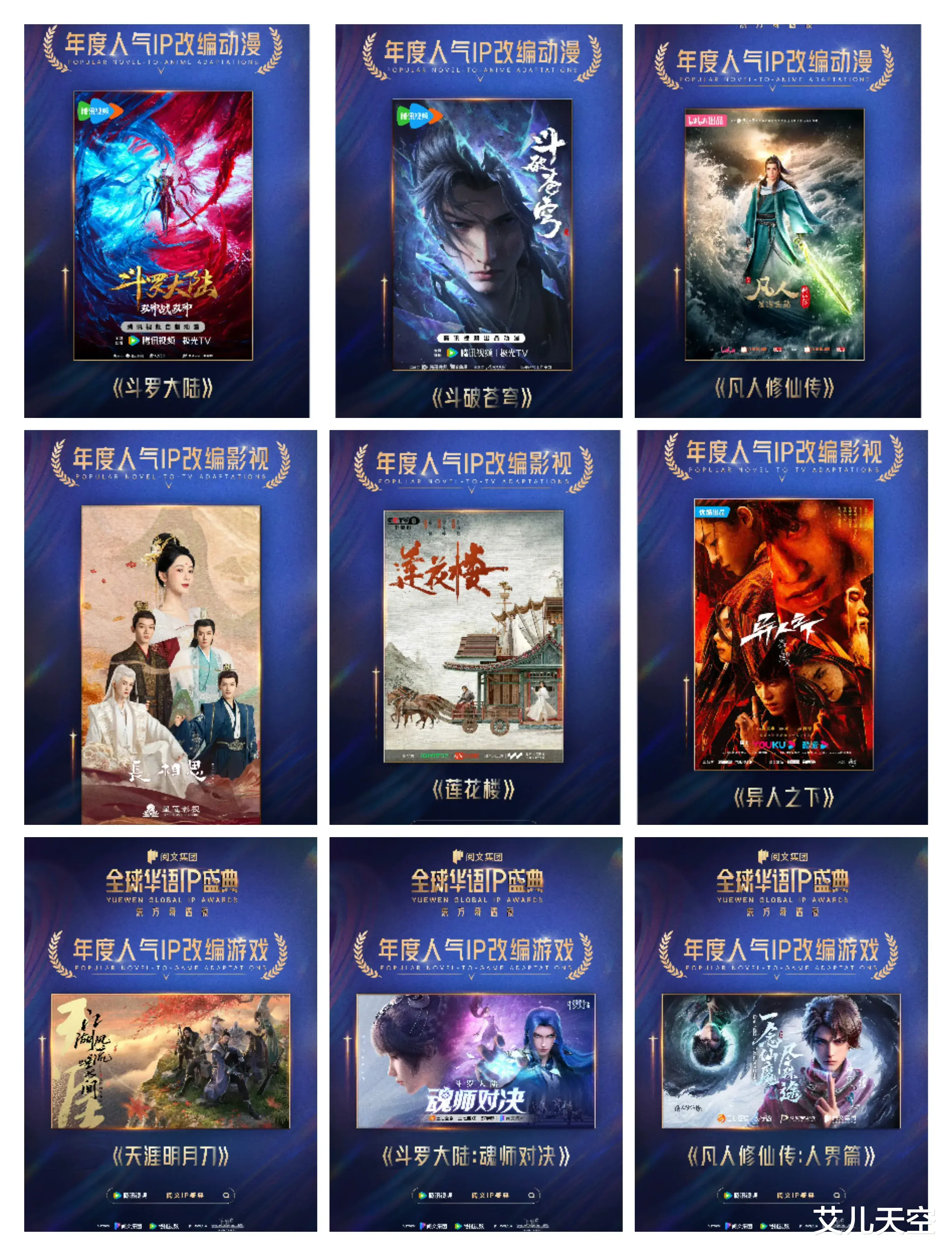 2023阅文IP盛典：狐尾的笔年度新锐作家，爱潜水的乌贼年度作者