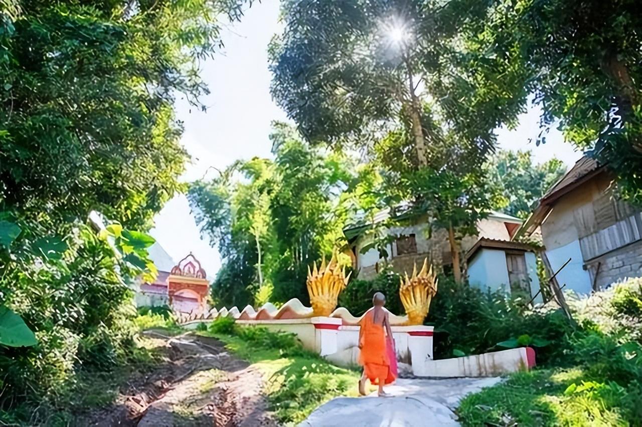 东南亚旅游|去老挝旅游，看见门口悬挂树枝的家庭，可不要随意进入