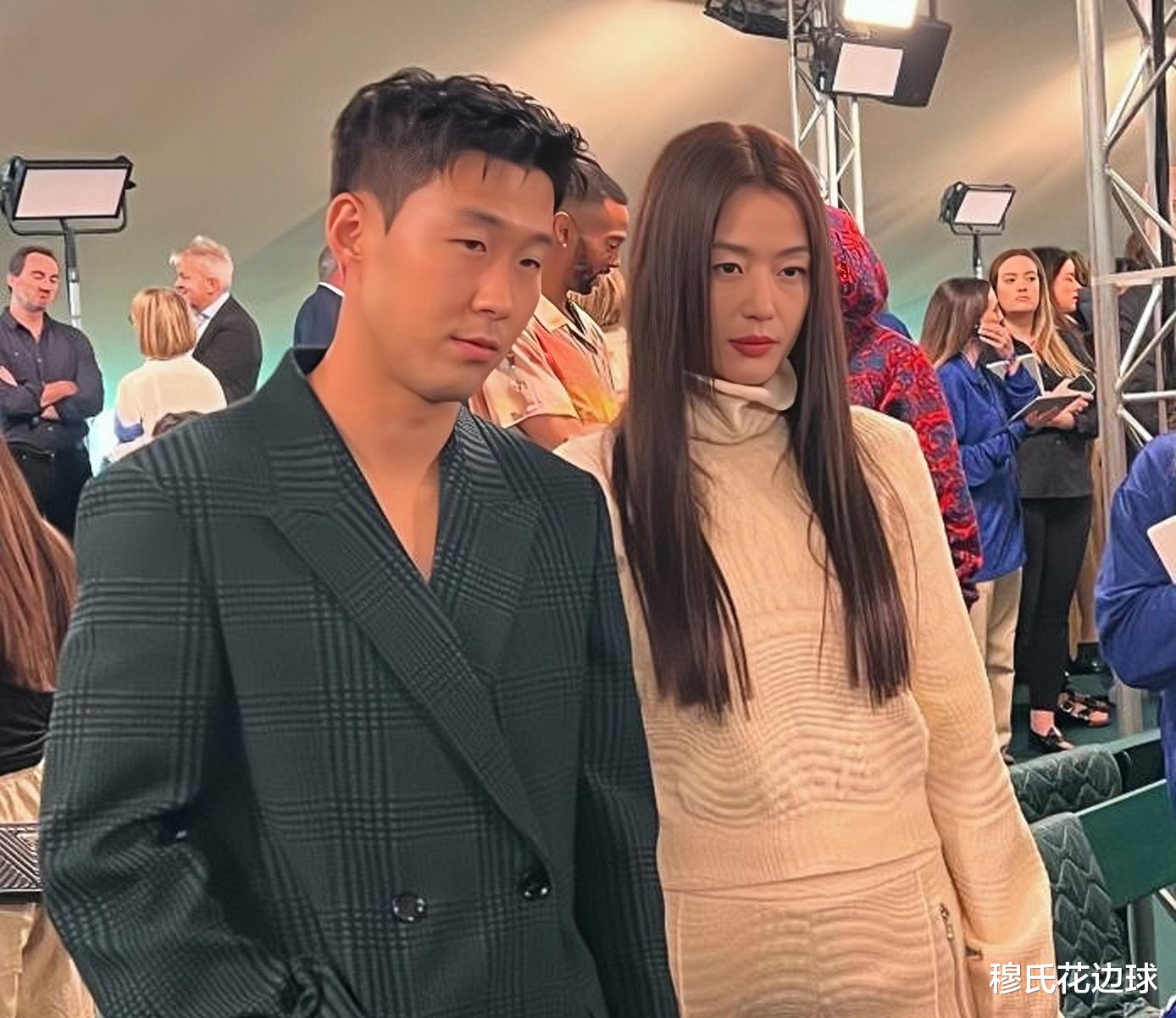 偶遇!巴黎时装周,孙兴慜和全智贤同框,二人引发粉丝热议!