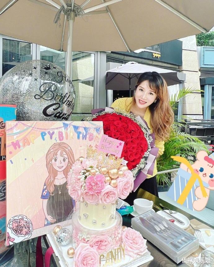 李念|阔太李念38岁生日,三胎临盆在即提前庆祝,富豪老公送超大束玫瑰