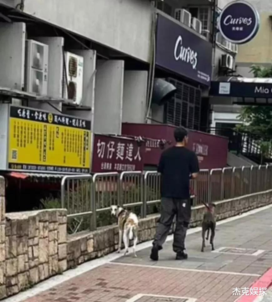 彭于晏|41岁彭于晏在台湾街头遛狗,自己上手处理爱狗的粑粑,太接地气了